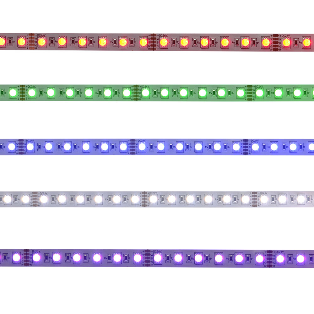 5m RGBW Color Changing LED Lights Strip - 72 LEDs/m 24V LED Strip - 3000K/4000K/6000K White 5m RGBW Color Changing LED Lights Strip - 72 LEDs/m 24V LED Strip - 3000K/4000K/6000K White